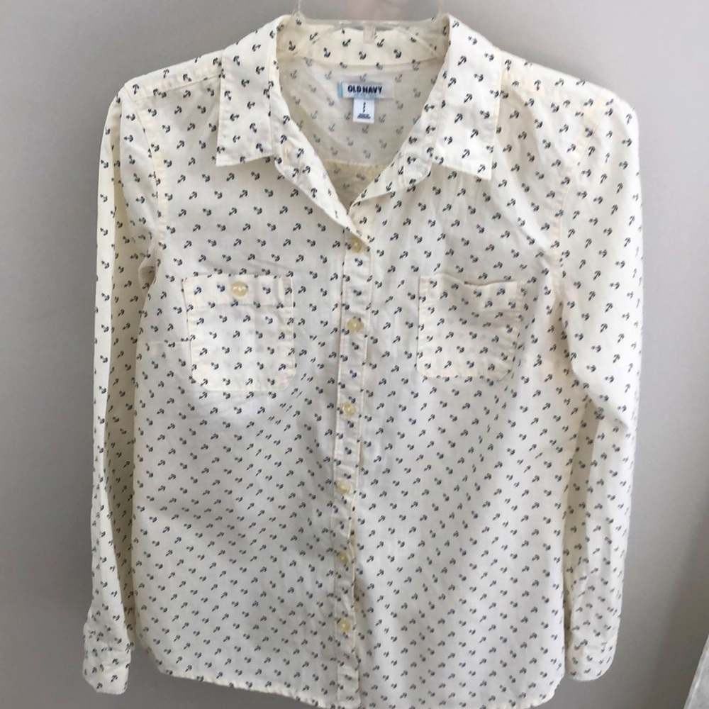 Adorable anchor button up!